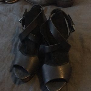 Free people blank sandal heel size 38